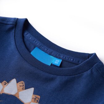 Kindershirt met lange mouwen 104 marineblauw 3