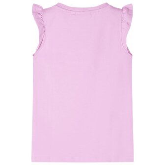 Kindershirt met ruches aan de mouwen 128 lila 2