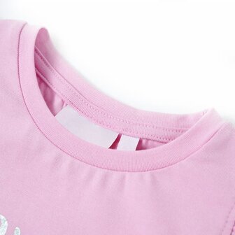 Kindershirt met ruches aan de mouwen 128 lila 3