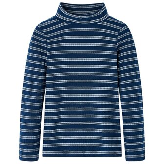 Kindershirt met lange mouwen 116 marineblauw 1