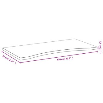 Bureaublad 110x55x2,5 cm bamboe 4