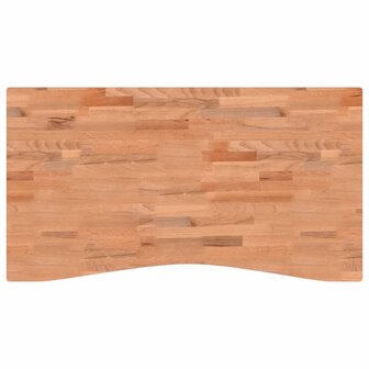 Bureaublad 110x(55-60)x1,5 cm massief beukenhout 2