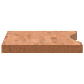 Bureaublad 80x(36-40)x4 cm massief beukenhout 5