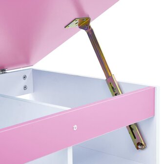 Kindertekentafel/-bureau kantelbaar roze en wit 8