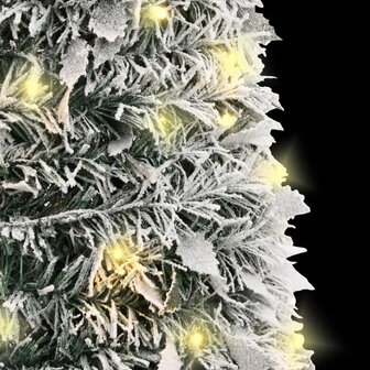 Kunstkerstboom pop-up met sneeuw 200 LED&amp;apos;s 210 cm 4