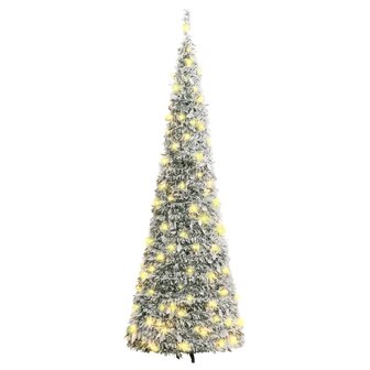 Kunstkerstboom pop-up met sneeuw 200 LED&amp;apos;s 210 cm 5