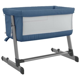 Babybox met matras linnen marineblauw 5