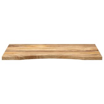 Bureaublad met ronding 80x50x2,5 cm massief ruw mangohout 3