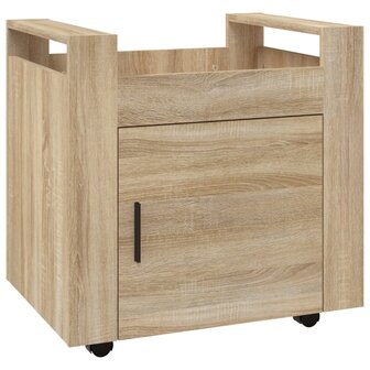 Bureaukastje 60x45x60 cm bewerkt hout sonama eikenkleurig 2