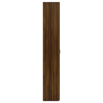 Kantoorkast 60x32x190 cm bewerkt hout bruin eikenkleur 4