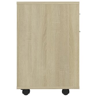 Rolkast 45x38x54 cm bewerkt hout sonoma eikenkleurig 5