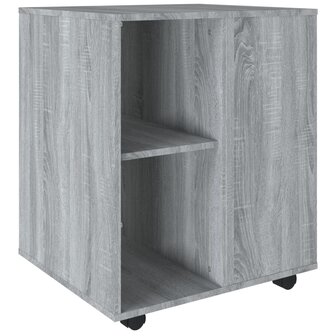 Rolkast 60x53x72 cm bewerkt hout grijs sonoma eiken 2