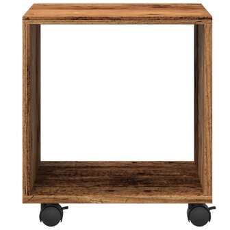 Rolkast 37x33x42,5 cm bewerkt hout oud houtkleurig 5