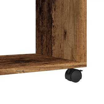 Rolkast 37x33x42,5 cm bewerkt hout oud houtkleurig 8