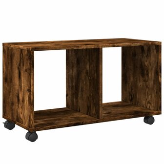 Rolkast 72x33x42,5 cm bewerkt hout gerookt eikenkleurig 7