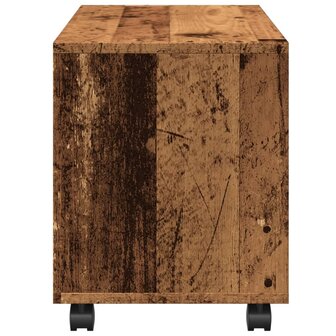 Rolkast 72x33x42,5 cm bewerkt hout oud houtkleurig 6