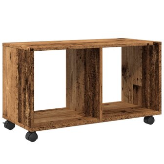 Rolkast 72x33x42,5 cm bewerkt hout oud houtkleurig 7