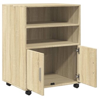 Rolkast 60x48x81 cm bewerkt hout sonoma eikenkleurig 7