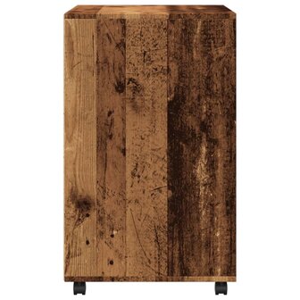 Rolkast 60x48x81 cm bewerkt hout oud houtkleurig 5