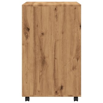 Rolkast 60x48x81 cm bewerkt hout artisanaal eikenkleurig 5