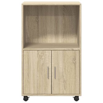 Rolkast 55x40x91 cm bewerkt hout sonoma eikenkleurig 4