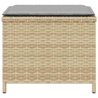 Tuinkrukken 4 st met kussens 41x41x36 cm poly rattan beige 6