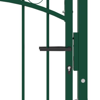 Poort met speerpunten 100x200 cm staal groen 4