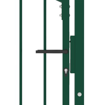 Poort met speerpunten 100x150 cm staal groen 4