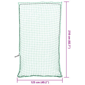 Aanhangwagennet elastisch touw 2,1x1,25 m polypropeen groen 6