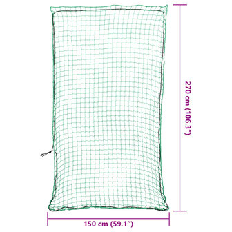 Aanhangwagennet elastisch touw 2,7x1,5 m polypropeen groen 6