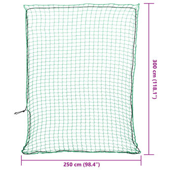 Aanhangwagennet elastisch touw 3x2,5 m polypropeen groen 6