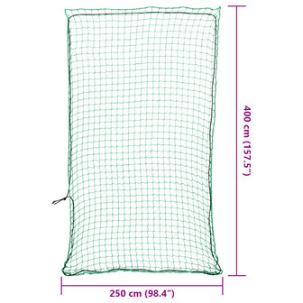 Aanhangwagennet elastisch touw 4x2,5 m polypropeen groen 6