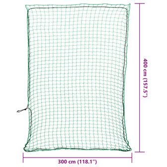 Aanhangwagennet elastisch touw 4x3 m polypropeen groen 6