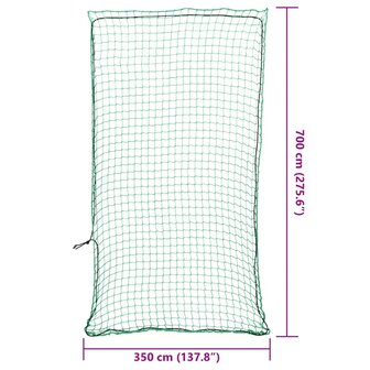 Aanhangwagennet elastisch touw 7x3,5 m polypropeen groen 6