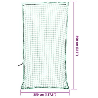 Aanhangwagennet elastisch touw 8x3,5 m polypropeen groen 6