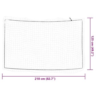 Aanhangwagennet elastisch touw 2,1x1,25 m polypropeen wit 6