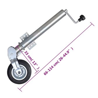 Neuswiel met wielblokken 60 mm 9