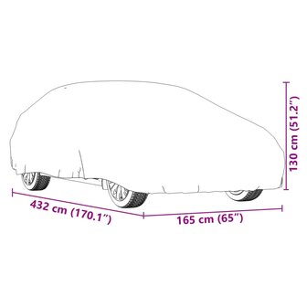 Autohoes voor sedan met gespriemen M volledig zilverkleurig 10