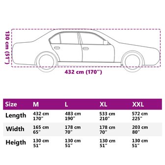 Autohoes voor sedan met gespriemen M volledig zilverkleurig 11