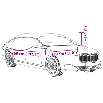 Autohoes half met haken M zilverkleurig 9