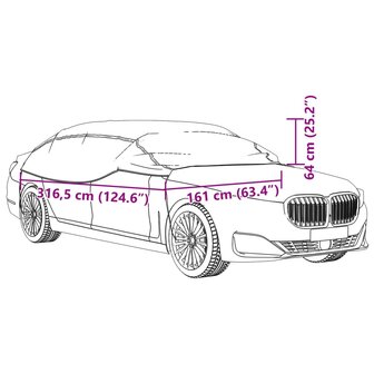 Autohoes half met haken XL zilverkleurig 9