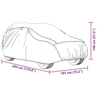 Autohoes voor SUV hagelbescherming M zilverkleurig en grijs 10