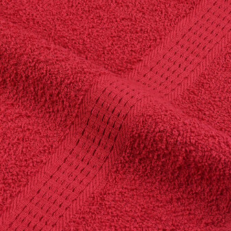 Gastendoekjes 2 st 30x50 cm 360 g/m&sup2; 100% katoen rood 7