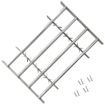 Raambeveiliging verstelbaar met 4 dwarsstangen 700-1050 mm 1