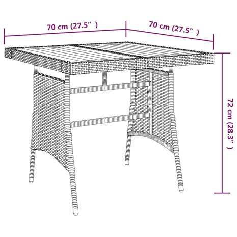 3-delige Tuinset poly rattan zwart 8720287145172 9