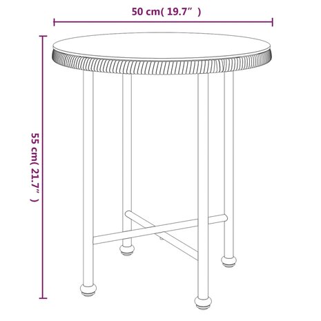 3-delige Tuinset poly rattan zwart 8720845818159 12