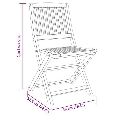 3-delige Tuinset massief acaciahout 8721012371934 9