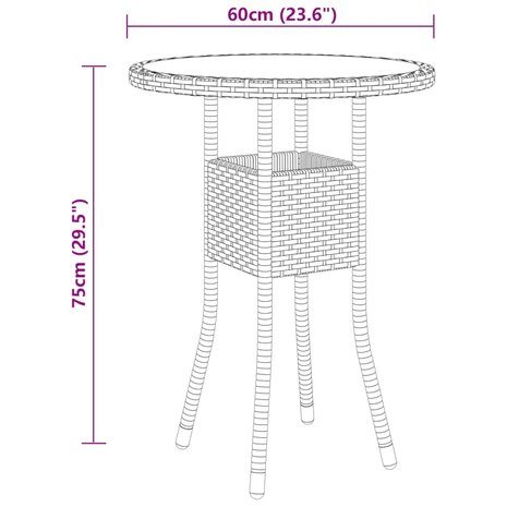 3-delige Tuinset poly rattan grijs 8720286203064 7