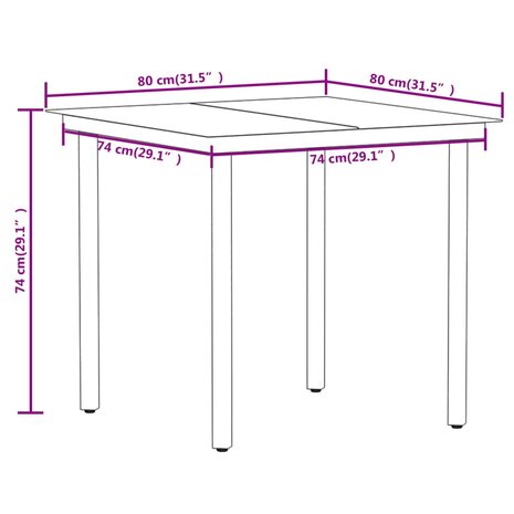 3-delige Tuinset zwart 8720286911716 8