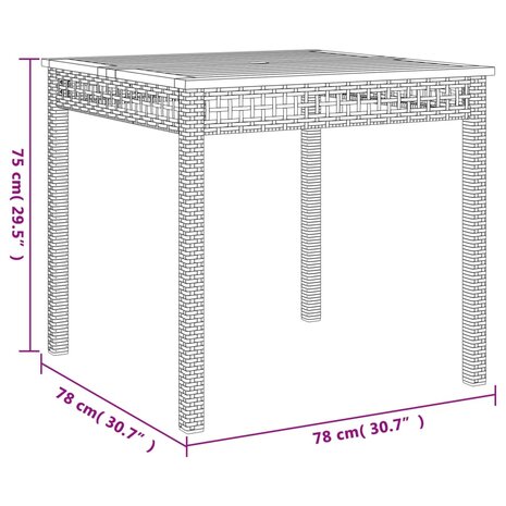 3-delige Tuinset met kussens poly rattan grijs 8721012359468 6